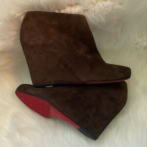 Like new Fall Christian Louboutin Ankle Boots wedges